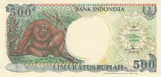 Indonesien 500 Rupiah 1993 p128b